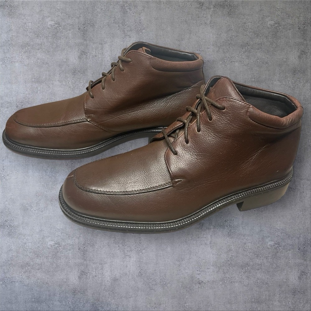 Cole Haan  Oxblood Brown‎ Leather Urban City Lace Up Chukka Boots Mens 9.5 - Picture 3 of 8
